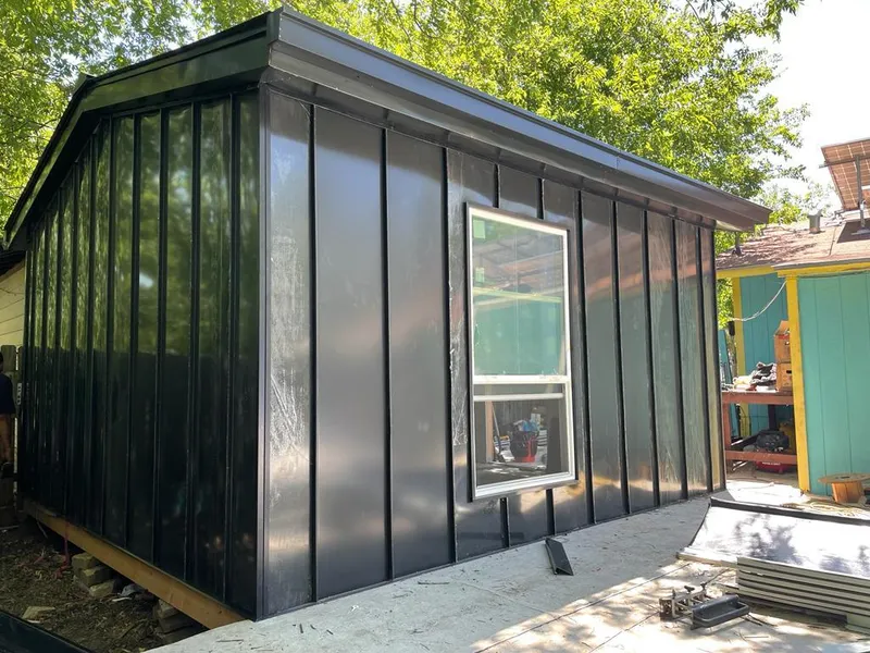 Black standing seam metal wall panels for Metal Roof Installation in South Orange Village